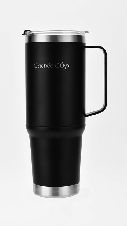 Cachée Cup Insulated Thermal Cup with Handle (five colors, three sizes)